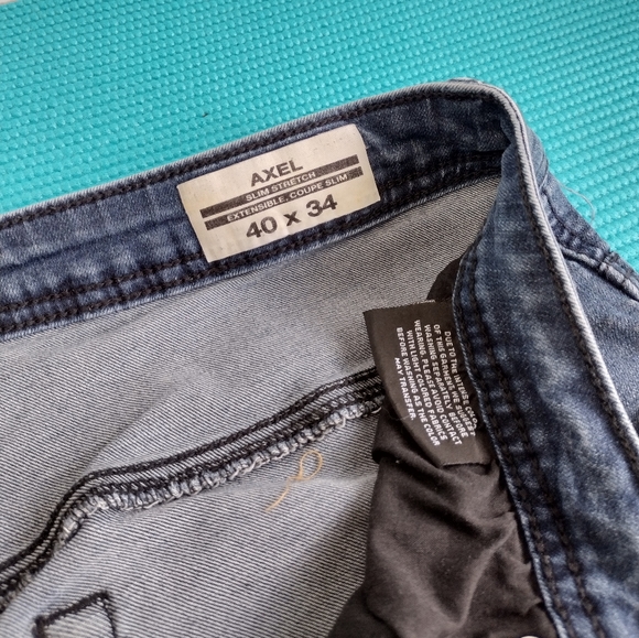 Buffalo David Bitton Men's Jeans Axel Slim Stretch 40X34 - Picture 10 of 10